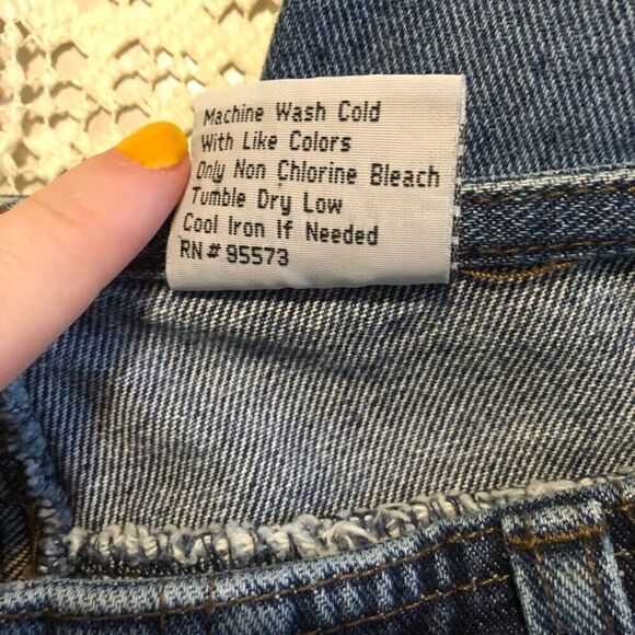 y2k mudd flare jeans low rise medium wash size 9 100% cotton 30.5 inseam - Picture 5 of 11